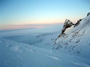 Langjokull at wintertime