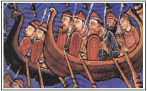 vikings on a Longship